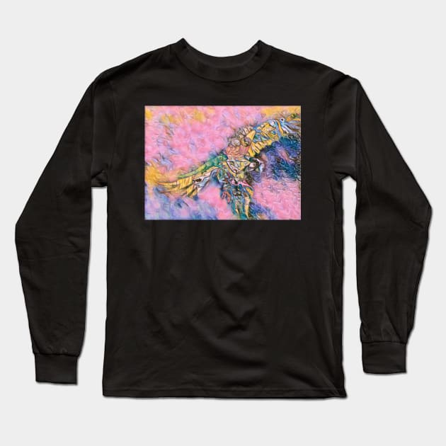 Macaw 3 Long Sleeve T-Shirt by Mr. Leon Artwork